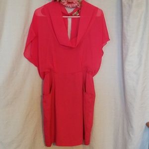 🆑️ Love 21 Fuscia/Hot Pink Dress Size L